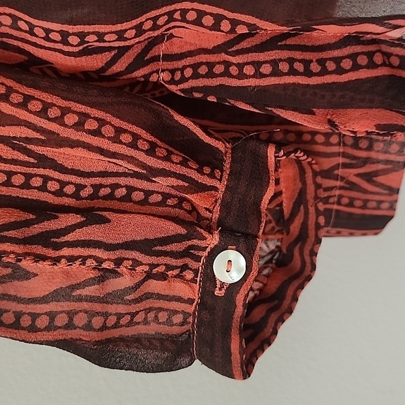 Free People Bohemian Lagenlook Oversized Sheer Tunic Top Embellished Blouse - Picture 9 of 11